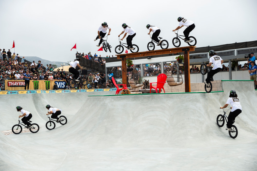 Monster Energy's Kevin Peraza Wins Gold in BMX Park Best Trick at X Games California 2023 in Ventura, California