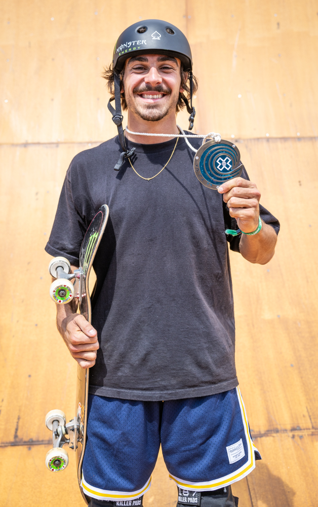 Monster Energy's Eduoard Damestoy Wins Bronze in Men's Skateboard Vert Best Trick at X Games California 2023 in Ventura, California