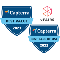 vFairs Recognized with the Best Value and Best Ease of Use Badges from Capterra