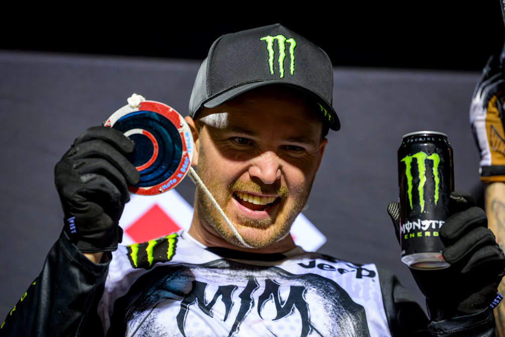 Monster Energy's Jackson Strong Wins a Silver Medal in Moto X Best Trick at X Games California 2023 in Ventura, California