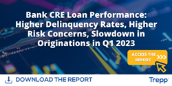 Trepp's Bank CRE Loan Performance Report Reveals Higher Delinquency Rates, Increased Risk Concerns, and Slower Origination Volume in Q1 2023