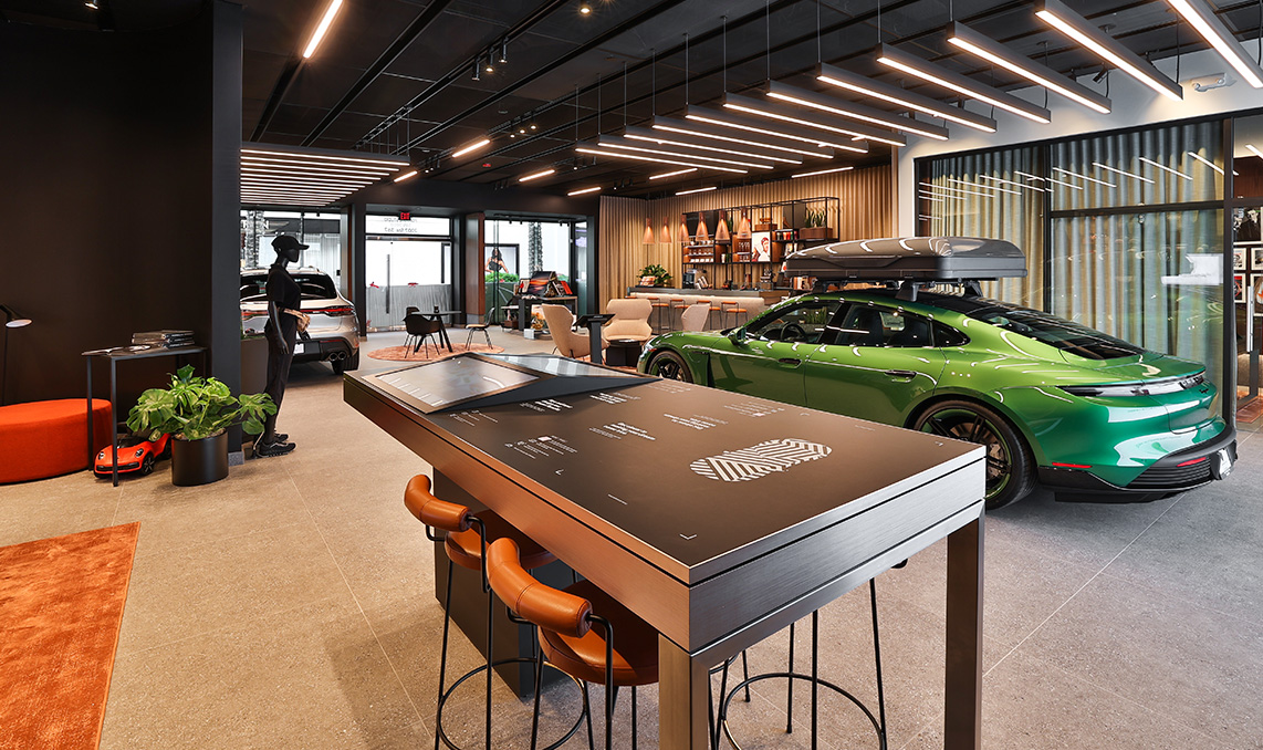 Holman’s Porsche Studio San Diego features a thoughtfully curated retail environment that provides a future forward dealership experience.