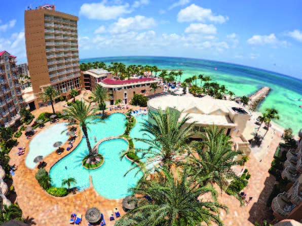 Overhead View of Divi Aruba Phoenix Beach Resort