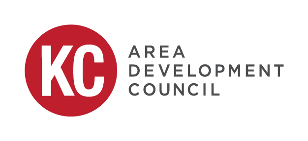 The Kansas City Area Development Council is an economic development nonprofit that promotes the region’s business and lifestyle assets to companies and talent around the world. Logo courtesy of KCADC.