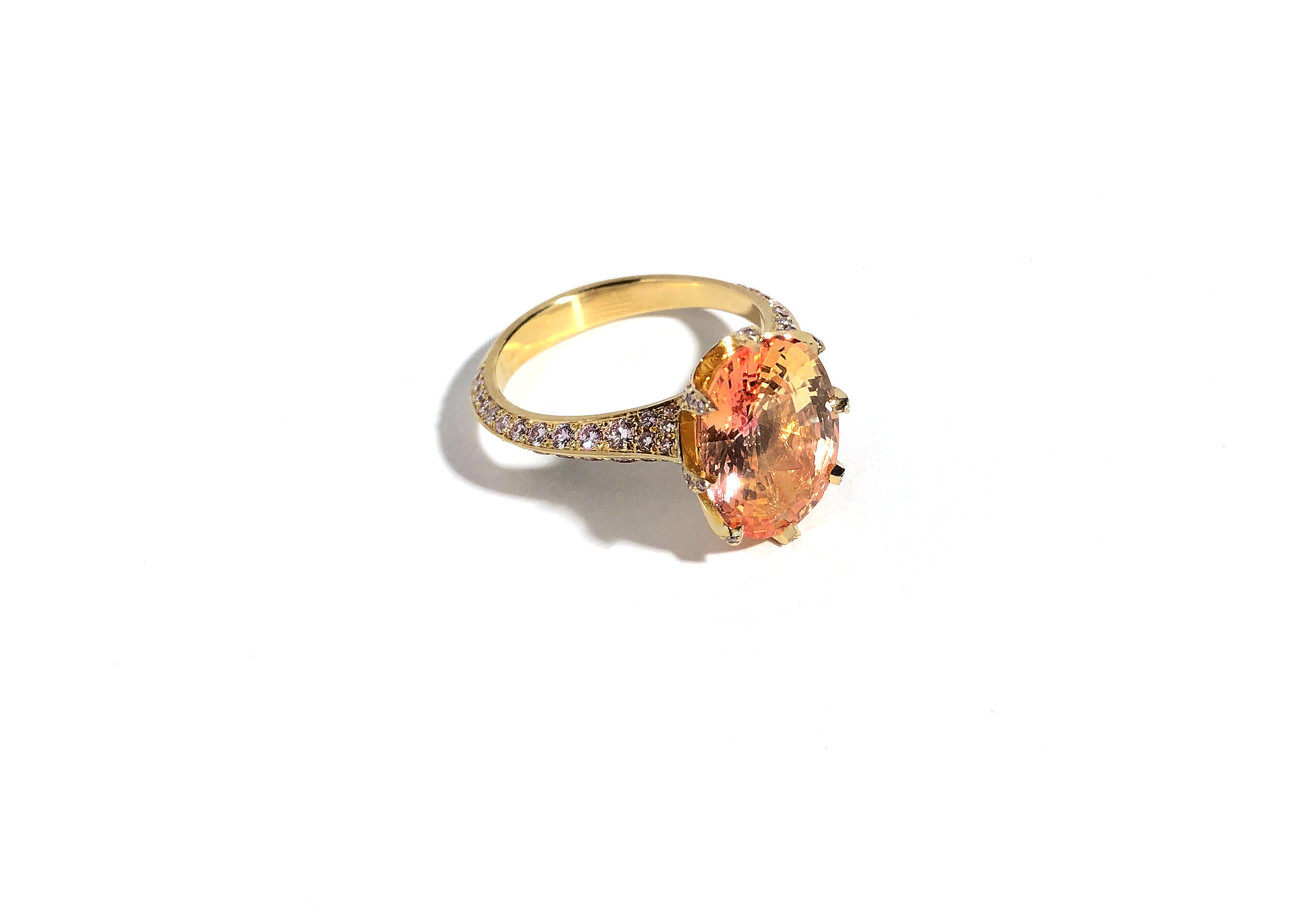 Padparadscha Ring by Geoffrey Good
