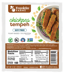 Franklin Farms Transforms Traditional Tempeh with Launch of Soy-Free Chickpea Tempeh