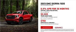 Carl Black Roswell offers a $2,500 trade assistance on the GMC Sierra 1500