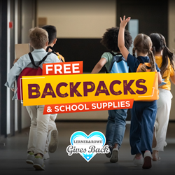 Lerner &amp; Rowe Injury Attorneys Gives Away 6,000 School Supply Stuffed Backpacks to Local Youth in 7 Cities Across the United States