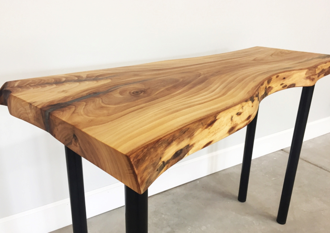 The September Western Design Conference Exhibit + Sale features a variety of exceptional furniture designers with pieces such as this live-edge entry table from new exhibitor Smith Farms.