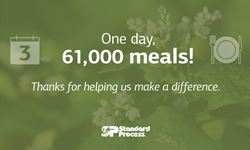 Standard Process Donates 61,000 Meals Through its 8th Annual One Day, One Bottle, One Meal Event